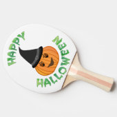 Raquette De Ping Pong citrouille "HAPPY HALLOWEEN" (Côté)