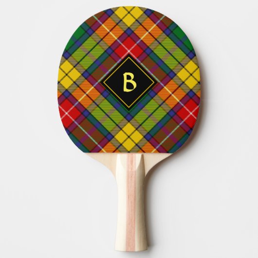 Raquette De Ping Pong Clan Buchanan Tartan (Devant)