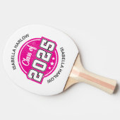 Raquette De Ping Pong Classe de 2025 Pink Graduate Name (Côté)