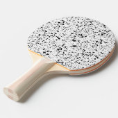 Raquette De Ping Pong Classé en marbre noir Terrazzo (Devant Angle)