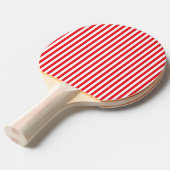 Raquette De Ping Pong Classic Minimal Rouge et Blanc Vertical (Devant Angle)