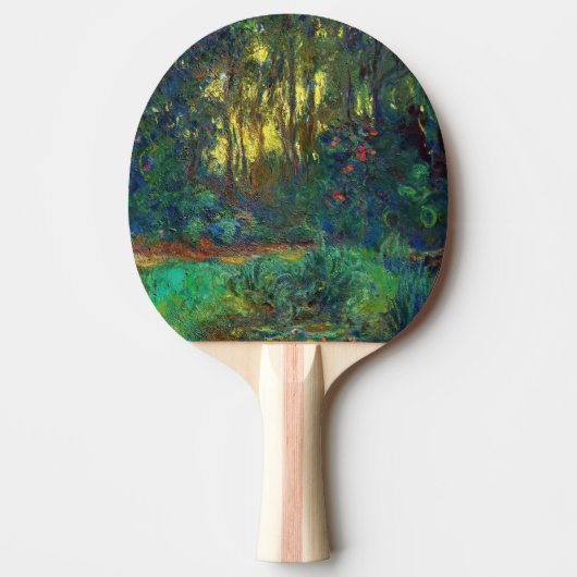 Raquette De Ping Pong Claude Monet - Coin d'un étang avec des Nénuphars (Devant)