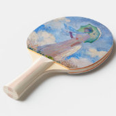 Raquette De Ping Pong Claude Monet - Femme avec Parasol face à gauche (Devant Angle)