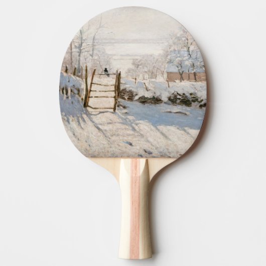 Raquette De Ping Pong Claude Monet - Le Magpie (Devant)