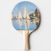 Raquette De Ping Pong Claude Monet - Regattas à Argenteuil (Dos)