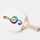 Raquette De Ping Pong Clé de musique arc-en-ciel (Côté)
