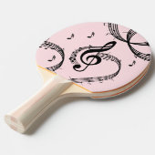 Raquette De Ping Pong Climacic G Clef Music Rose (Devant Angle)