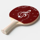 Raquette De Ping Pong Climacic G Clef Music Rouge (Devant Angle)