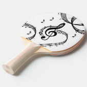 Raquette De Ping Pong Climactic G Clef Music (Devant Angle)