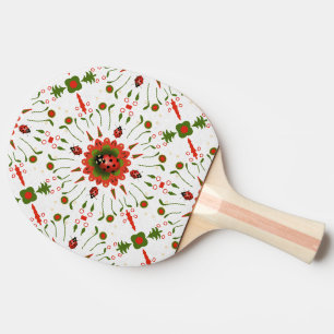 Raquette De Ping Pong Coccinelle de Noël