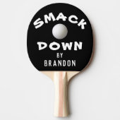 Raquette De Ping Pong COCHER VERS LE BAS PAR NOM ÉDIT Noir (Devant)