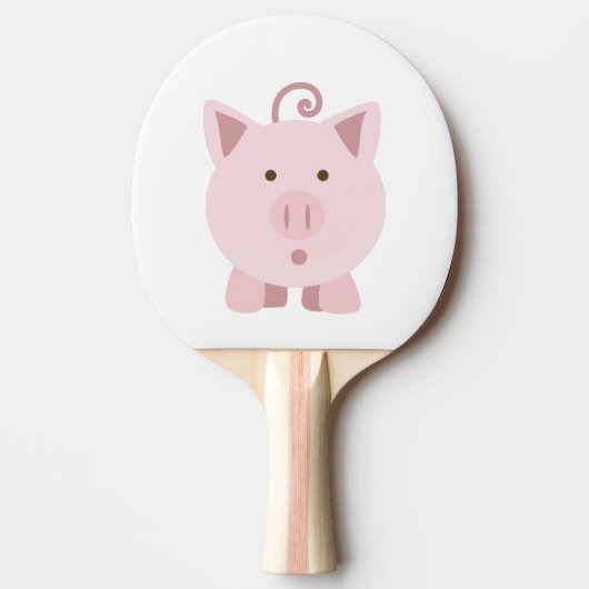 Raquette De Ping Pong Cochon mignon surpris (Devant)