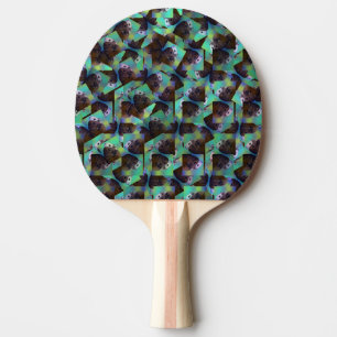 Raquette De Ping Pong Cochons d'Inde marrons et blancs,