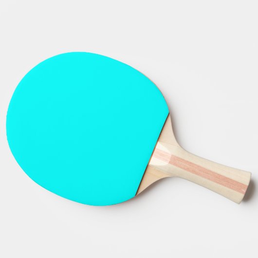 Raquette De Ping Pong Code hexadécimal bleu néon 00ffff (Côté)