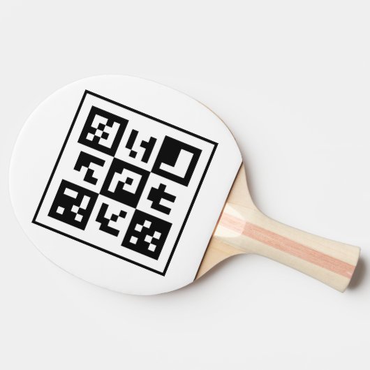 Raquette De Ping Pong code qr (Côté)