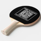 Raquette De Ping Pong Code QR de marketing commercial (Devant Angle)