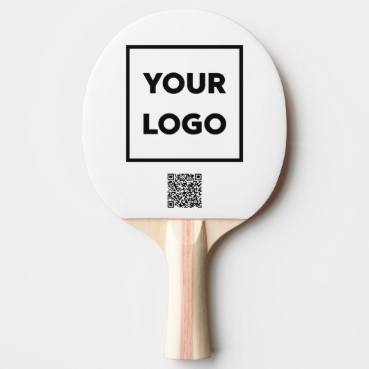 Raquette De Ping Pong Code QR du logo professionnel personnalisé (Devant)