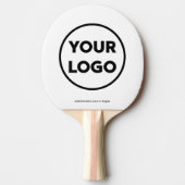 Raquette De Ping Pong Code QR du logo professionnel personnalisé et marq (Devant)