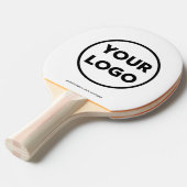 Raquette De Ping Pong Code QR du logo professionnel personnalisé et marq (Devant Angle)