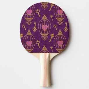 Raquette De Ping Pong Coeur-clé-motif