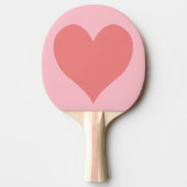 Raquette De Ping Pong Coeur de corail rose et clair (Devant)