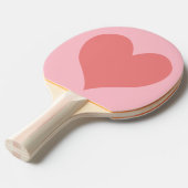 Raquette De Ping Pong Coeur de corail rose et clair (Devant Angle)