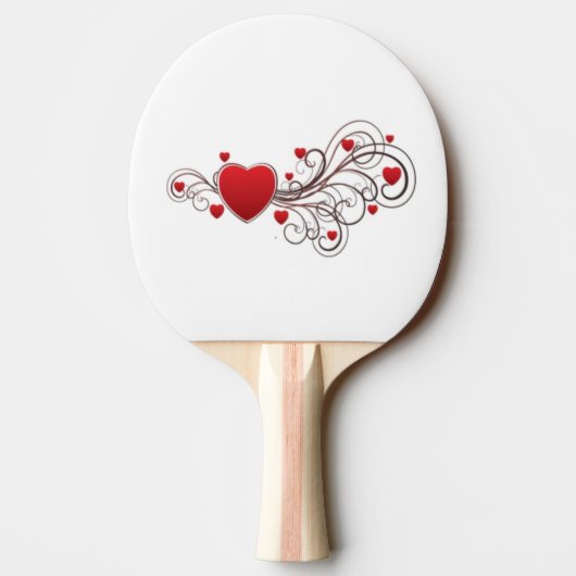 Raquette De Ping Pong Coeur défilé (Dos)