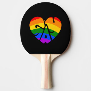 Raquette De Ping Pong Coeur gay
