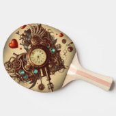 Raquette De Ping Pong Coeur Steampunk/Saint-Valentin (Côté)