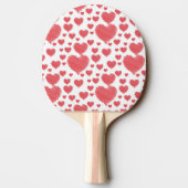 Raquette De Ping Pong Coeurs de scintillement (Dos)