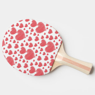 Raquette De Ping Pong Coeurs de scintillement