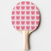 Raquette De Ping Pong Coeurs roses (Dos)