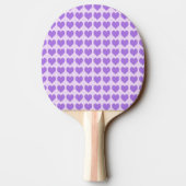 Raquette De Ping Pong Cœurs violets (Dos)