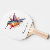 Raquette De Ping Pong Colibri exotique en vol (Côté)