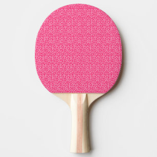 Raquette De Ping Pong Collection Empreinte de léopard de Cheetah rose