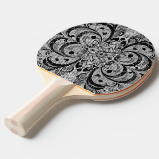 Raquette De Ping Pong Color Symphony Mandala – Bold Psychedelic Floral
