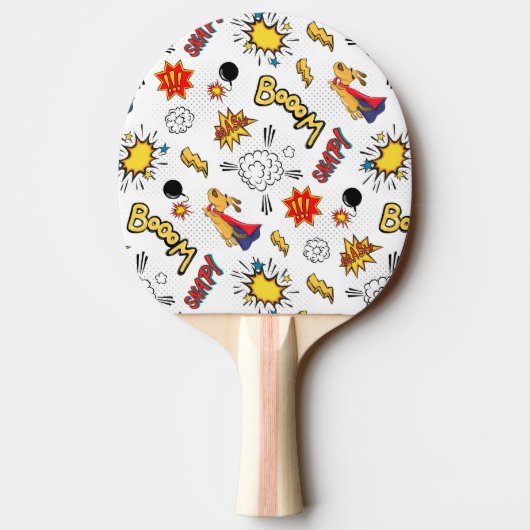 Raquette De Ping Pong Comic Pattern Ping Pong Paddle (Dos)