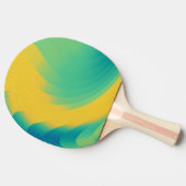 Raquette De Ping Pong Conception abstraite jaune unique (Côté)