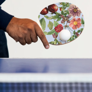 Raquette De Ping Pong Conception botanique vintage