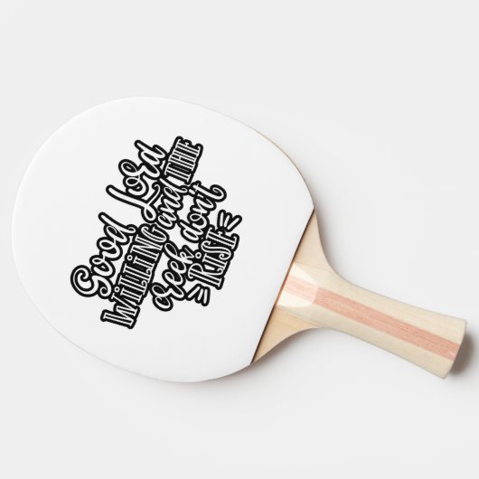 Raquette De Ping Pong Conception chrétienne Bonne volonté (Côté)