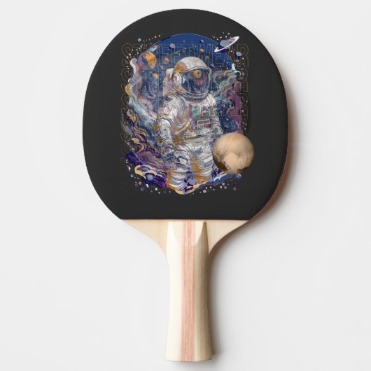 Raquette De Ping Pong Conception d'astronaute (Devant)