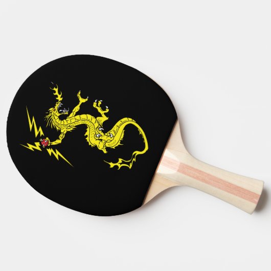 Raquette De Ping Pong Conception de dragon (Côté)