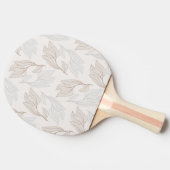 Raquette De Ping Pong Conception de feuille abstraite organique (Côté)