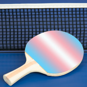 Raquette De Ping Pong Conception de motif de drapeau de fierté transgenr