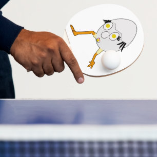 Raquette De Ping Pong Conception de personnage d'œuf fantaisiste RG & RA