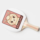 Raquette De Ping Pong Conception d'illustration de lama mignon (Côté)