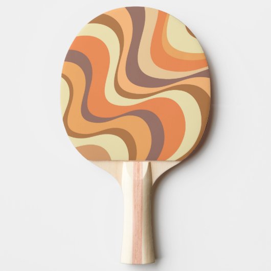 Raquette De Ping Pong Conception d'ondes rétrogrades modernes multicolor (Devant)