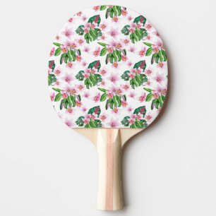 Raquette De Ping Pong Conception d'orchidées à l'aquarelle 30