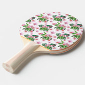 Raquette De Ping Pong Conception d'orchidées à l'aquarelle 30 (Devant Angle)