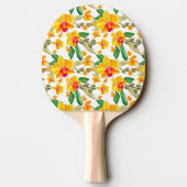 Raquette De Ping Pong Conception d'orchidées à l'aquarelle 9 (Dos)